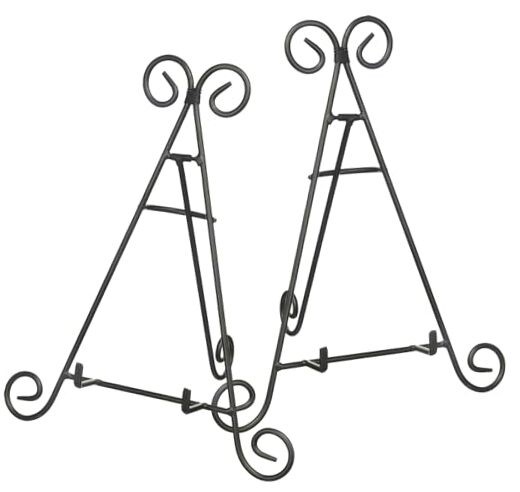 12-inch Iron Display Stand Set of 2 for Pictures and Books
