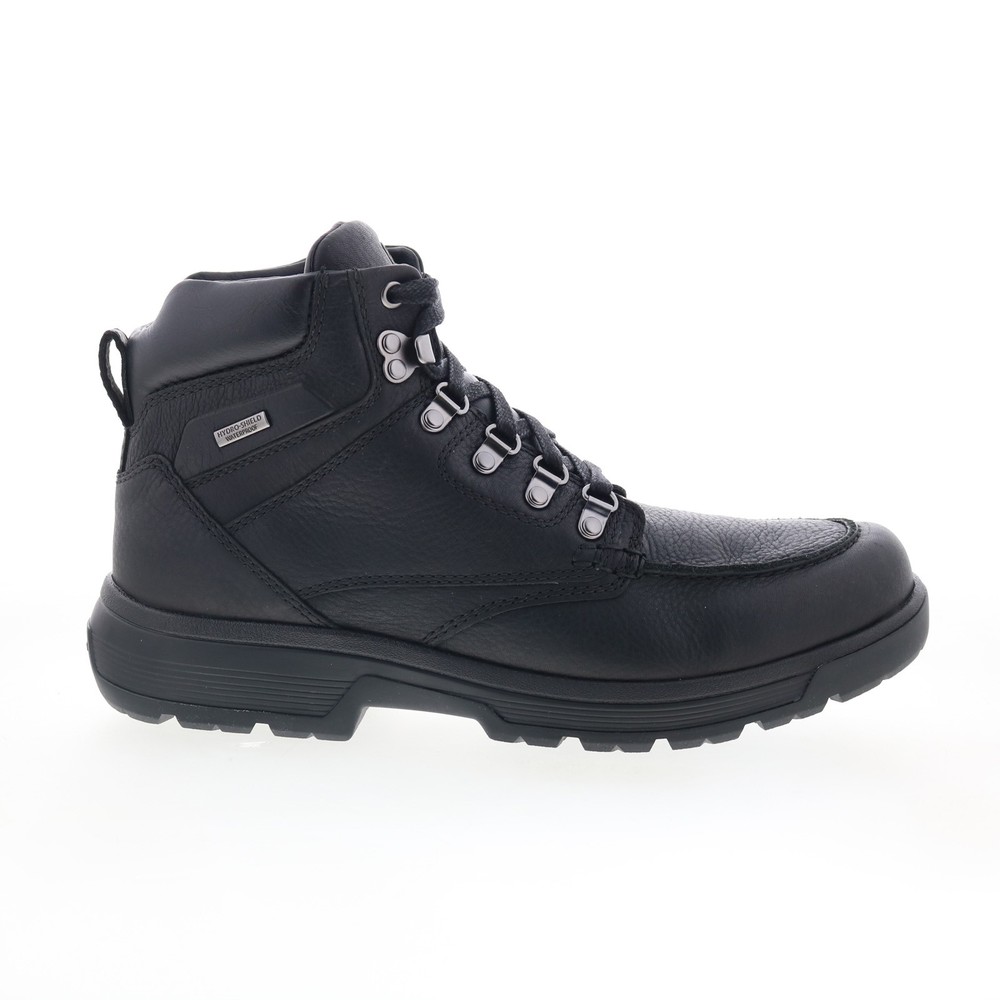 Rockport Ezra Waterproof RMEZRA Mens Black Leather Casual Dress Boots