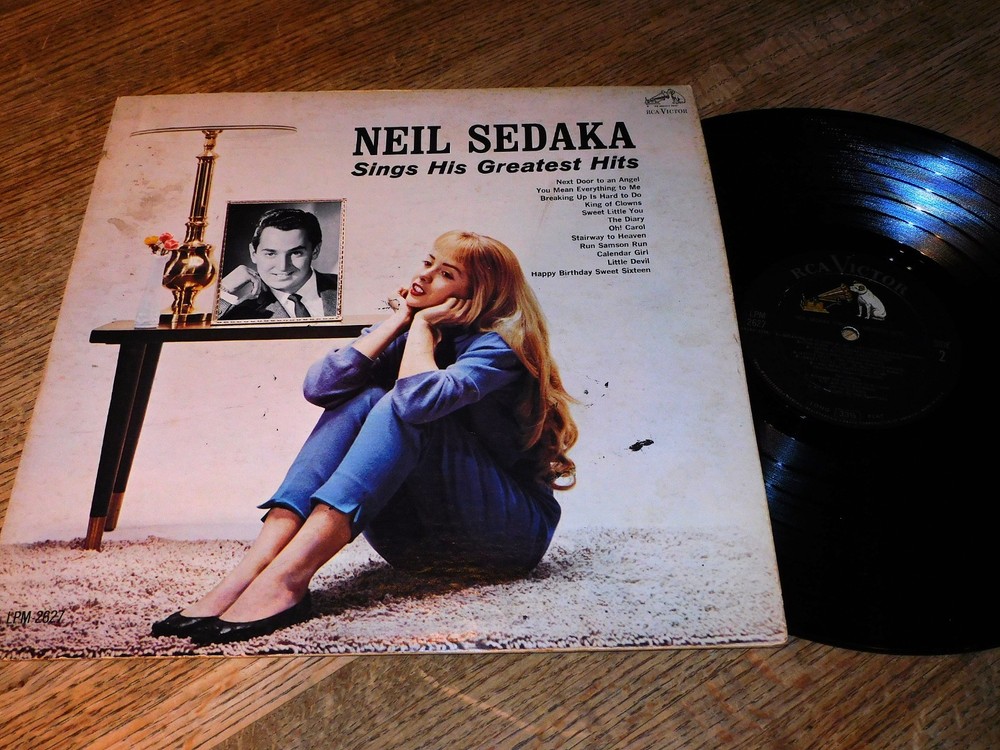 Neil Sedaka LP Sings His Greatest Hits on RCA Victor 1962 VG+/ VG+