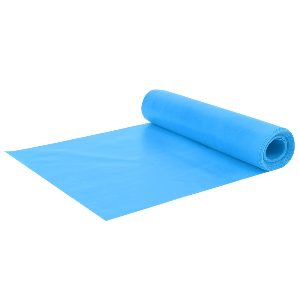Light Blue 2m Elastic Yoga Strap Resistance Band for Stretching Fitness and Exercise with FA