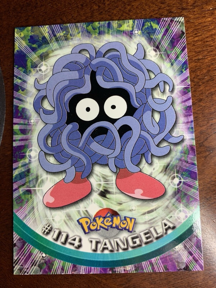 2000 Topps Pokemon Series 2 #114 Tangela Card Free Combined Shipping