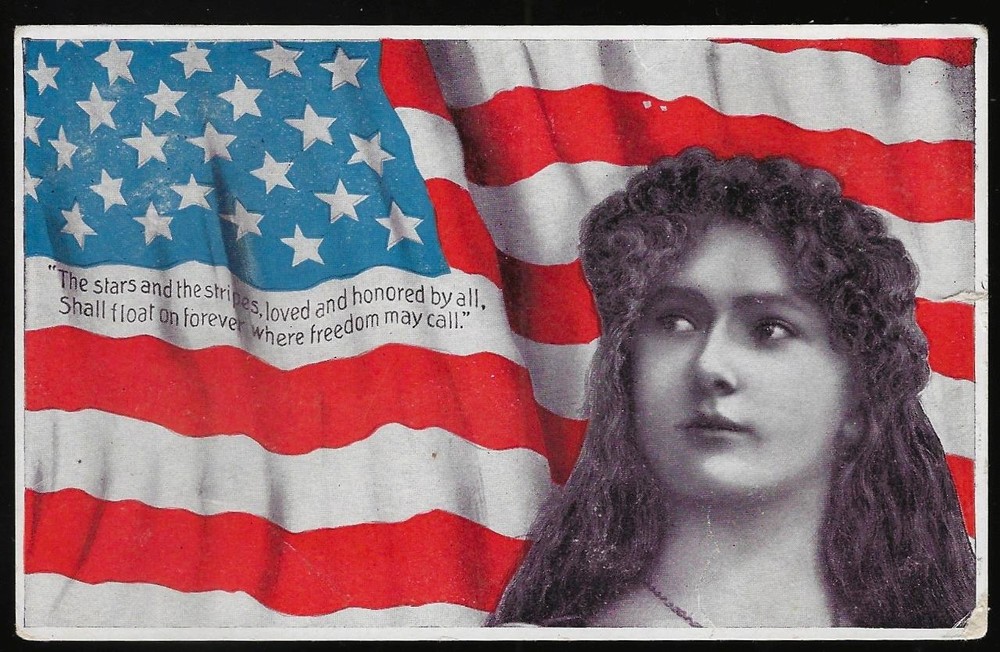 1¢ Wonder's ~ Us Patriotic Us Flag Stars & Strips 1908~ X118