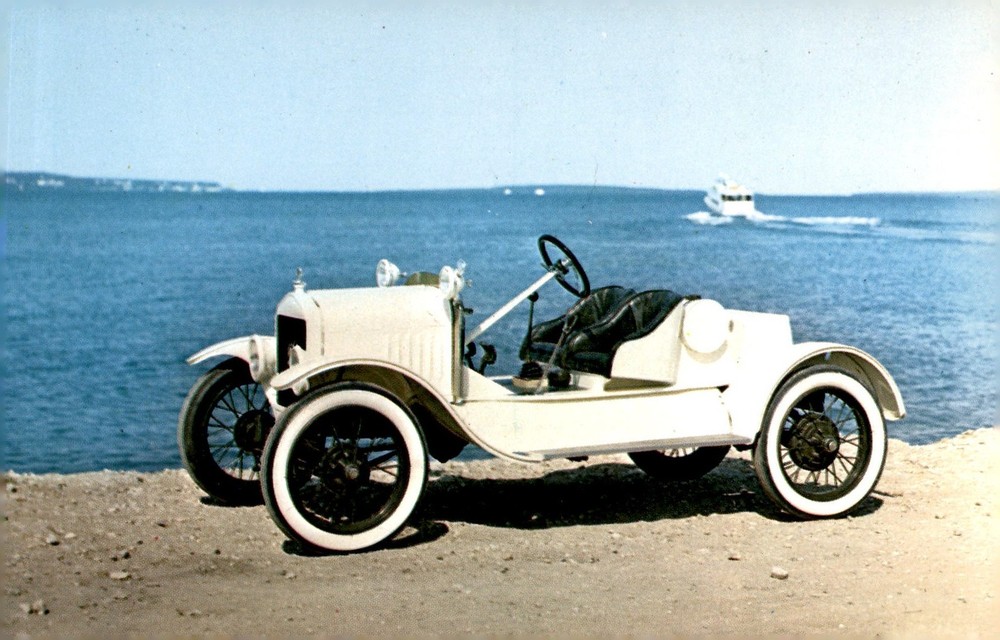 1925, Ford Model T, Speedster, Long Island Auto Museum, 1972, William Postcard