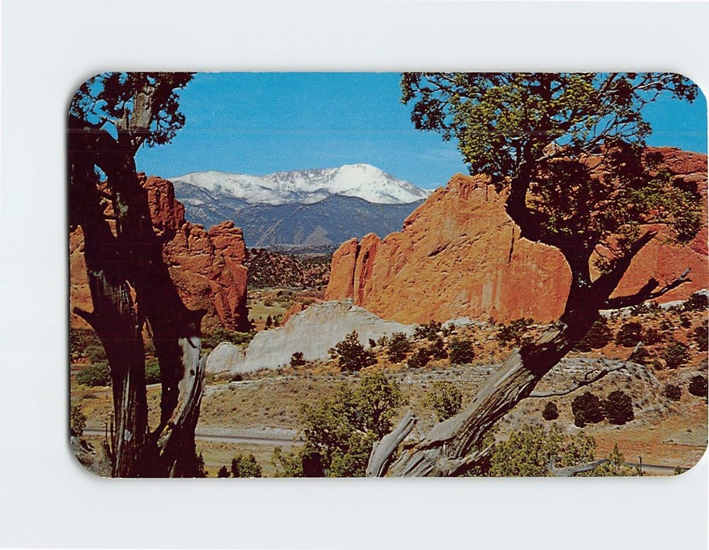 Postcard Pikes Peak Colorado USA