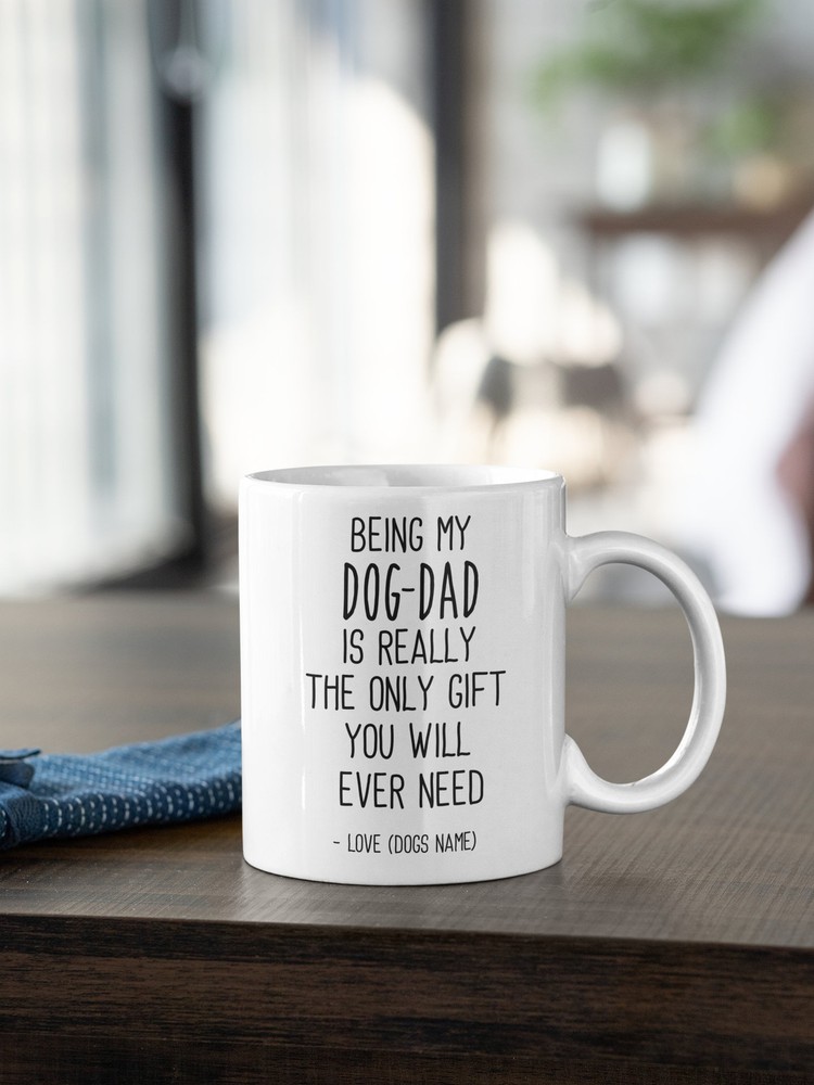 Dog Dad Coffee Cups Custom Dog Gifts For Owner Custom Dog Mug Personalized Dog