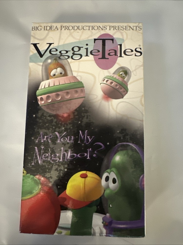 FACTORY SEALED 1995 VeggieTales Are You My Neighbor VHS Big Idea UFO ALIENS RARE