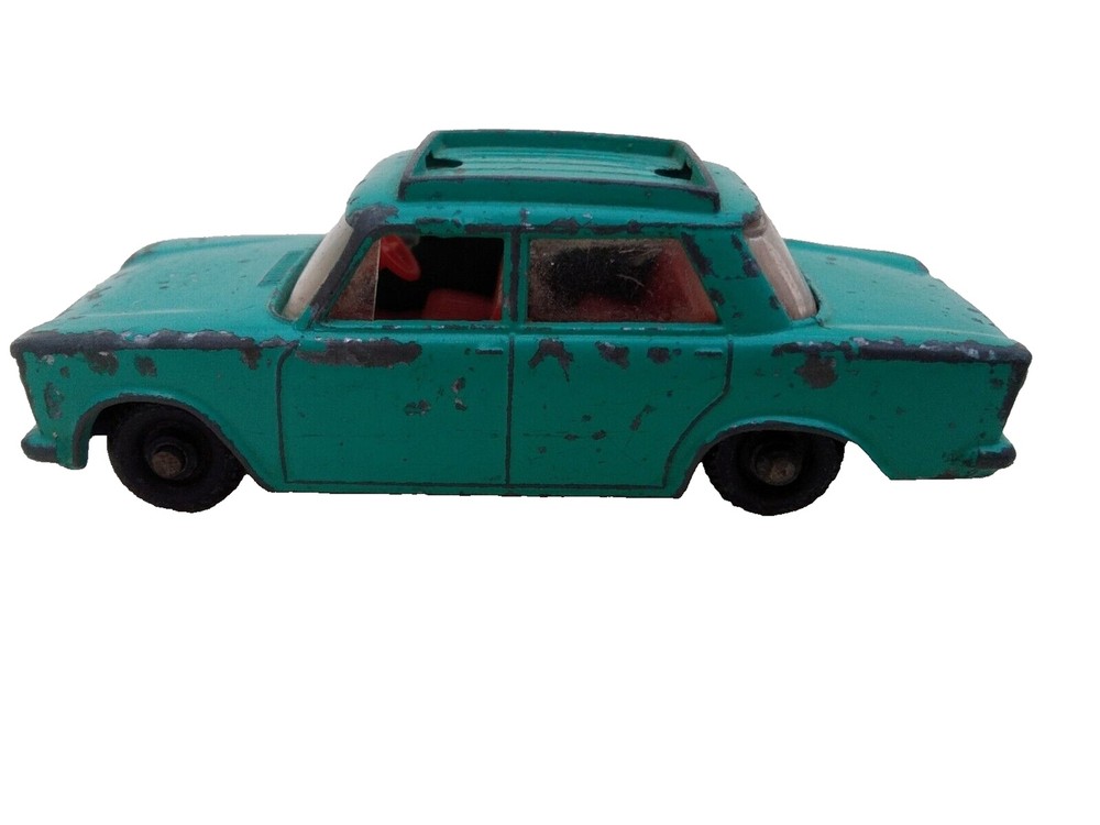 Matchbox Lesney No. 56 Fiat 1500 Vintage 1960s Blue Diecast Model England