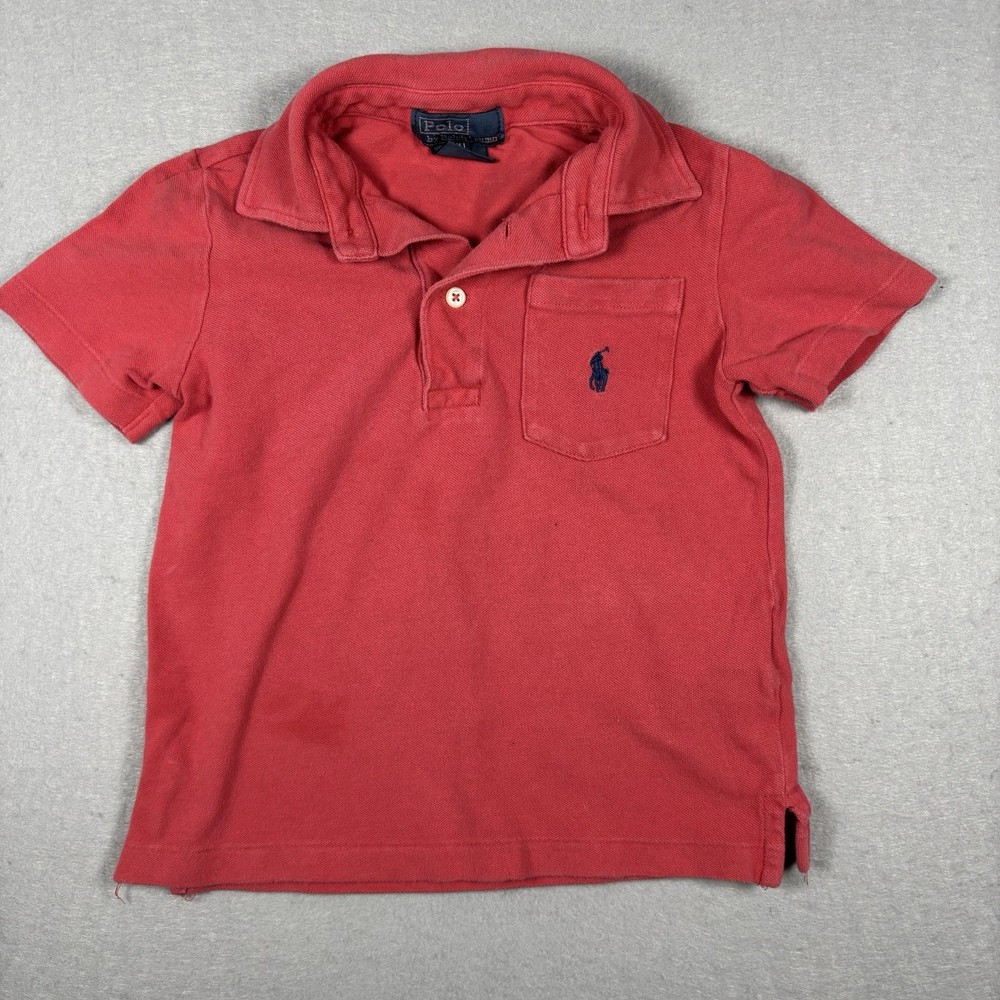 Polo by Ralph Lauren Toddler Boys Polo Shirt Size 3T Red Pony