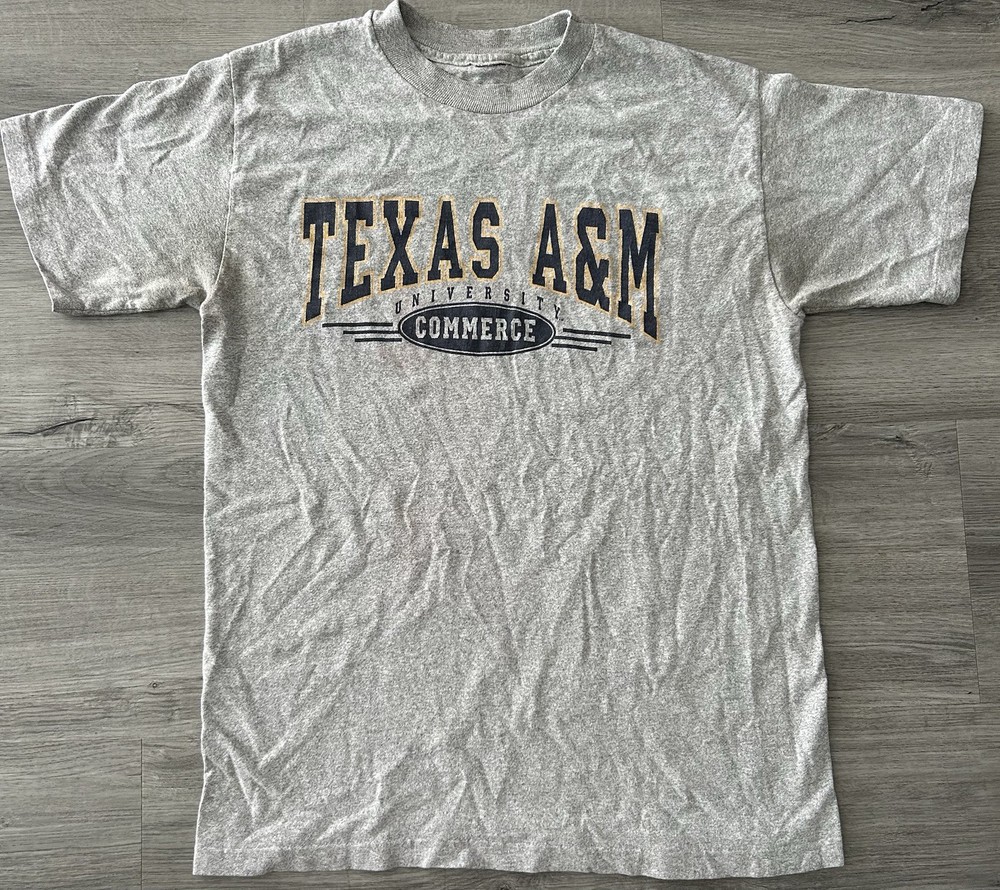Vintage 90s Single Stitch Made In The USA NFL Texas A&M University T-shirt