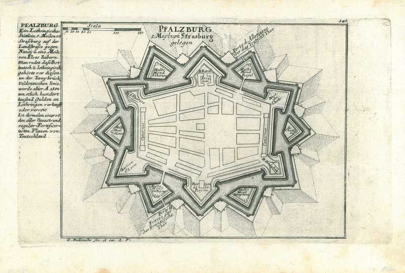 City map of Phalsbourg