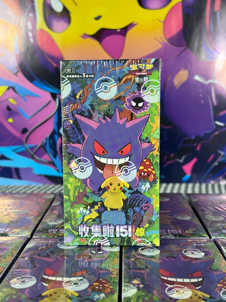 New 2025 Pokemon Tcg Chinese Collect 151C Surprise Slim Booster Box Sealed