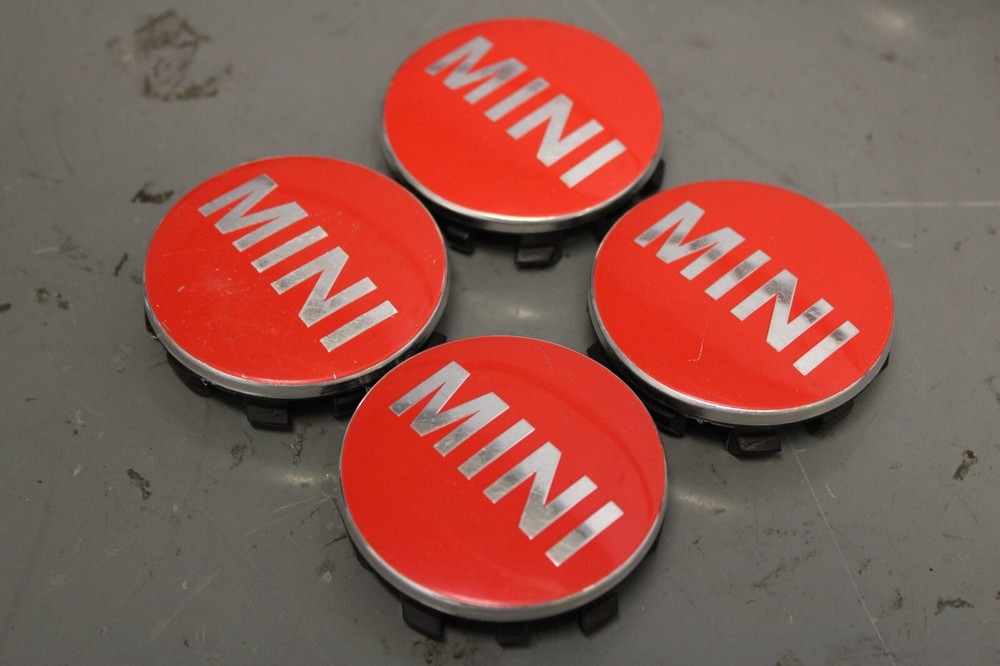 RED Mini Cooper F56 F56 F54 Wheel Rim Center Hub Emblem Hubcap Cap Cover USED