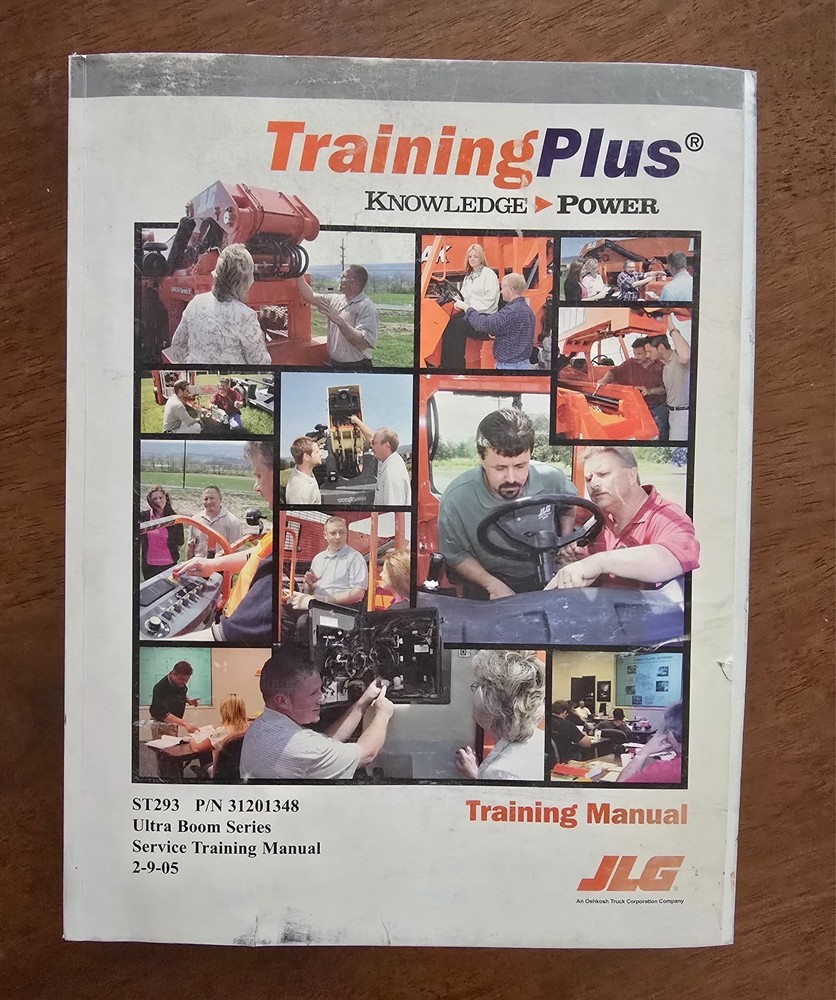 JLG Lift Service Training Manual Ulta Boom Series PN 31201348