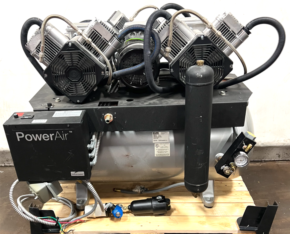 Midmark Power Air P72 Triple Head Dental Air Compressor