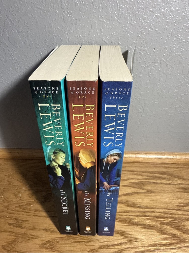 Seasons of Grace Trilogy by Beverly Lewis Set of 3 Secret Missing Telling