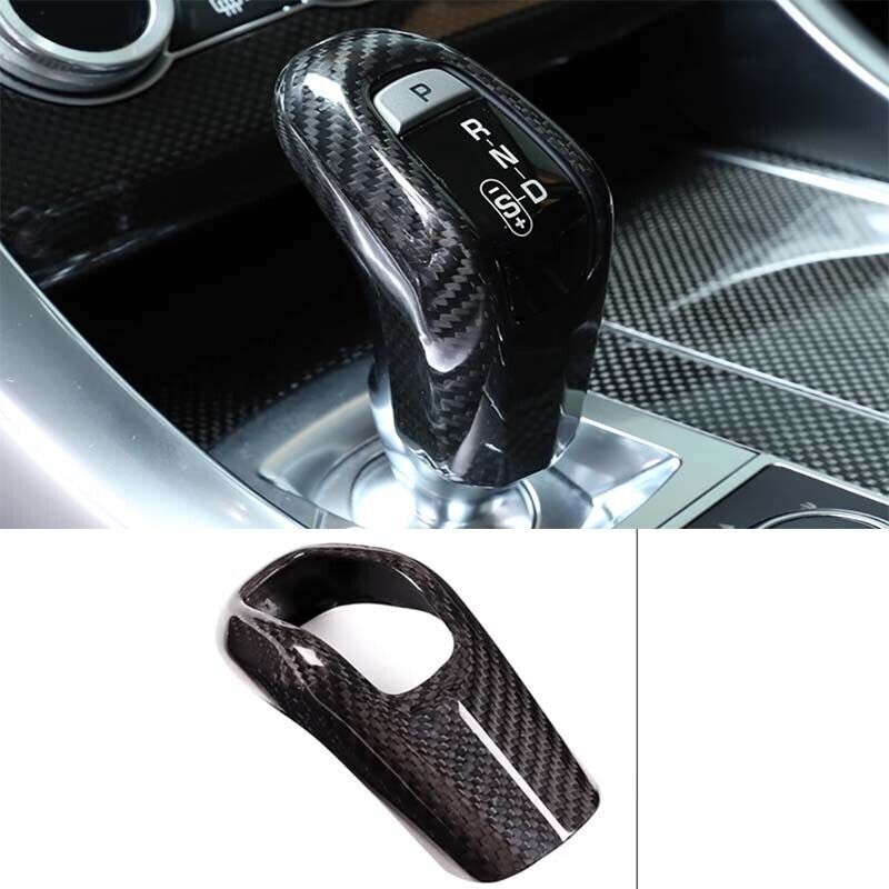 For Jaguar E~PACE 18~2020 Dry Carbon Fiber Console Gear Shift Knob Lever 1PCS