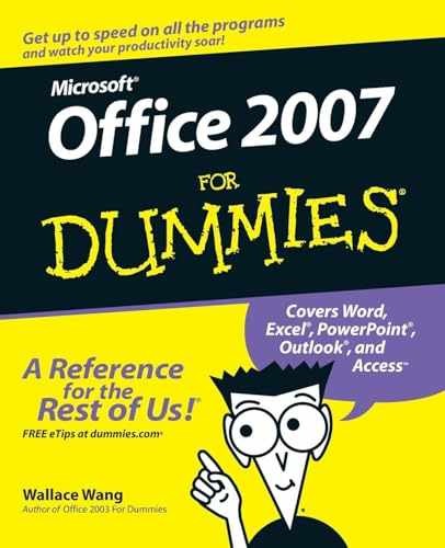 Microsoft Office 2007 For Dummies - Paperback, by Wang Wallace - Good