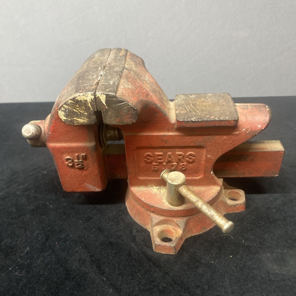 Vintage SEARS 5178 Bench Vise 3-1/2