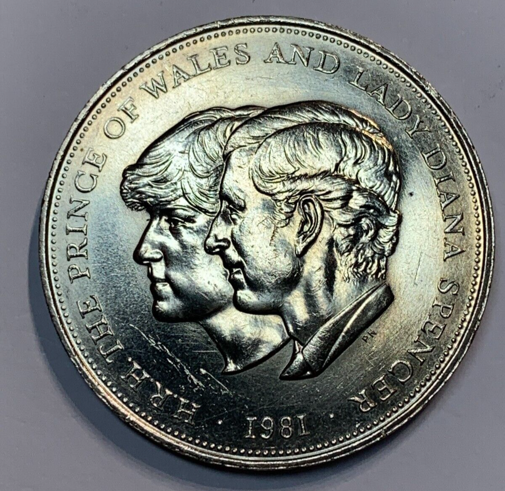 1981 CROWN COIN THE ROYAL WEDDING OF PRINCE CHARLES & LADY DIANA SPENCER