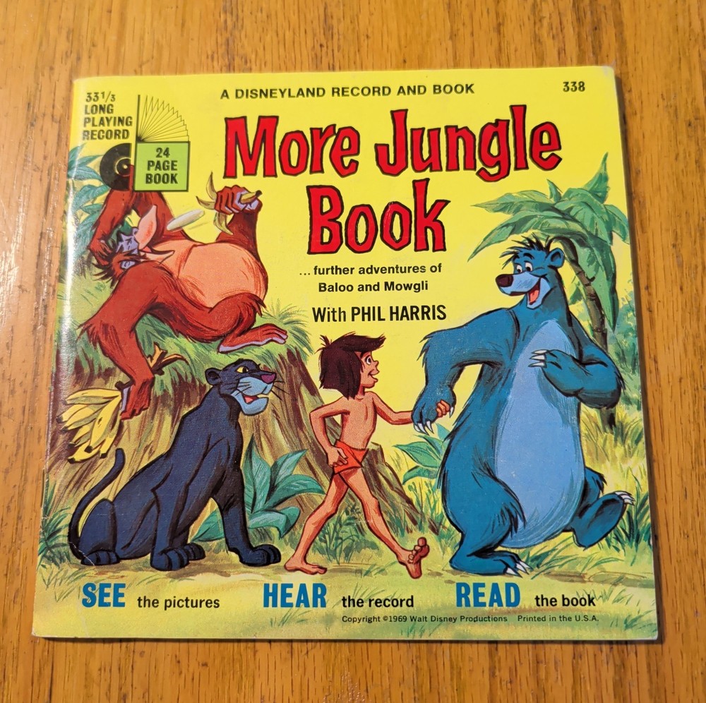 More Jungle Book... Further Adventures Of Baloo & Mowgli 7' Vinyl Record / Book,
