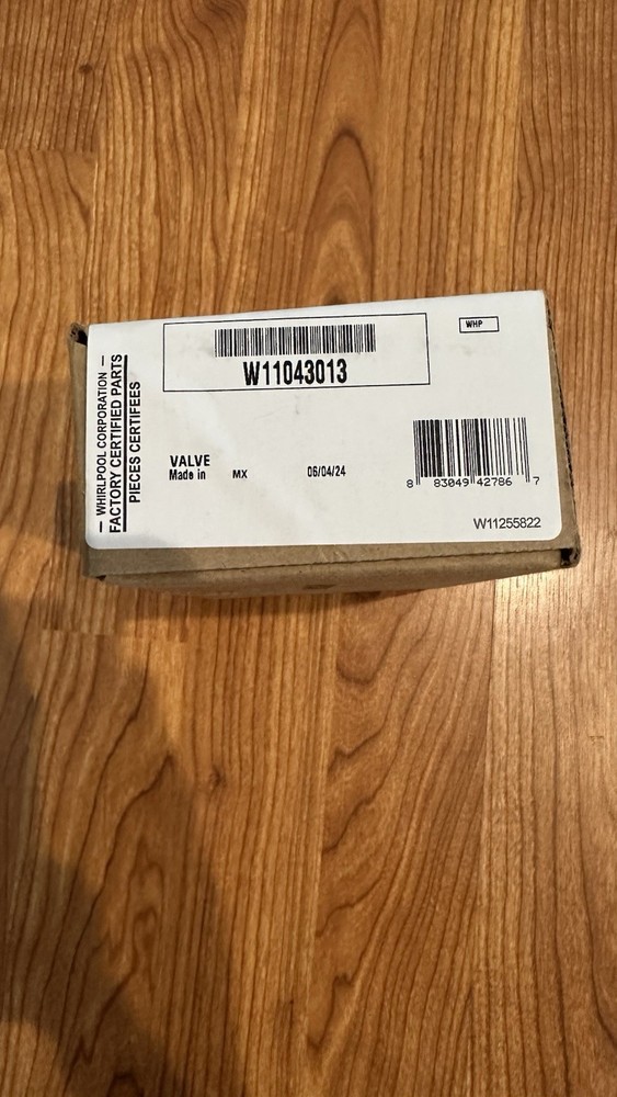 NEW OEM W11043013 Refrigerator Water Valve Factory Certified