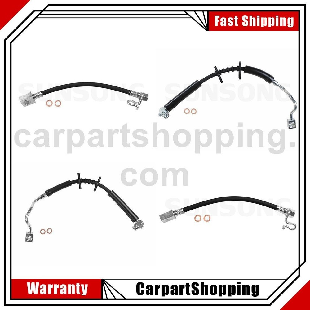 Brake Line Brake Hydraulic Hose Front Rear For Ford F-150