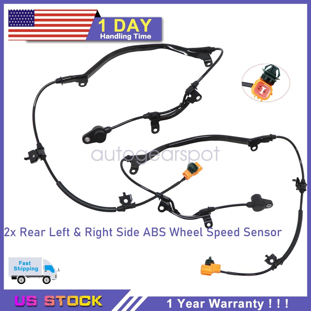 Left/Right Rear ABS Wheel Speed Sensors for 2003-2008 Honda Pilot & MDX