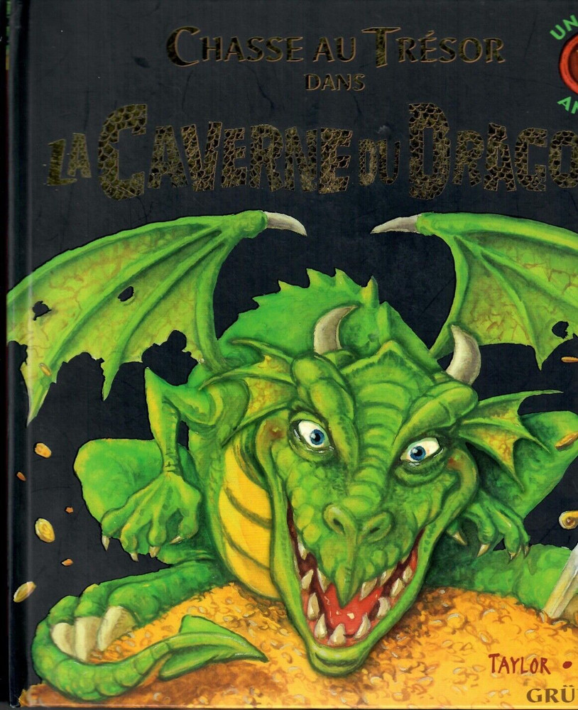 Chasse au Tresor dans La Caverne du Dragon. French Pop-up Book