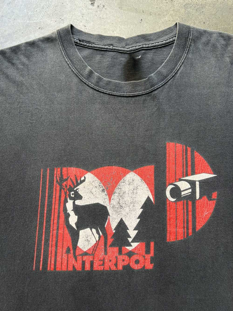 Interpol Band Black Cotton Unisex T-Shirt Size S-5XL U025