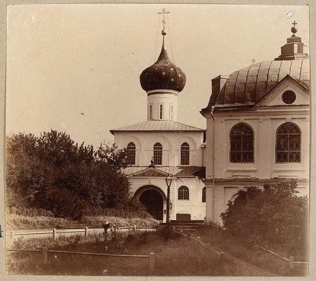 Yaroslavl Russia Spaso-Preobrazhensky Monastery Cathedral Entrance 1910