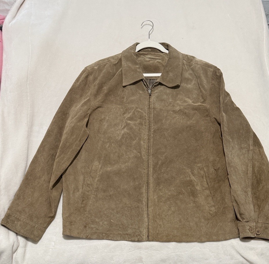 Men's Vintage Round Tree & York Genuine Leather Jacket Size XL