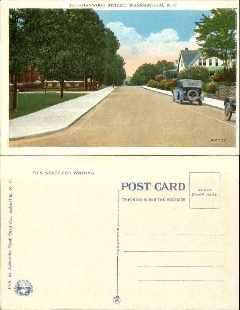 Haywood Street Waynesville North Carolina NC 1920s