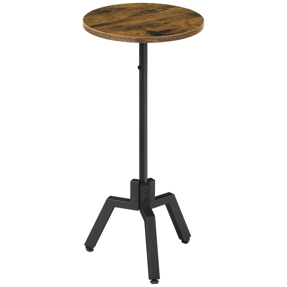 Round Side Table, Small End Table, Drink Table, beside Table for Small Space, Co