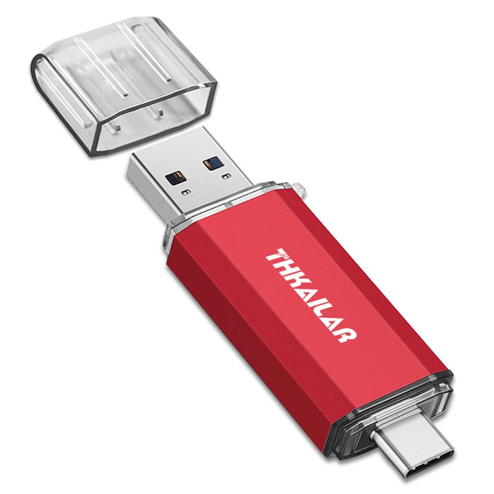 1TB USB C Flash Drive for MacBook and Android Phones,Thumb Drive with USB A a...