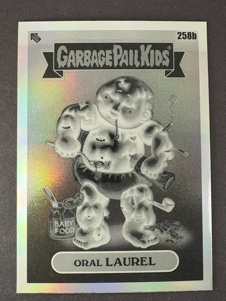 2024 Topps Garbage Pail Kids Chrome - Oral Laurel - Negative Refractor - #258b