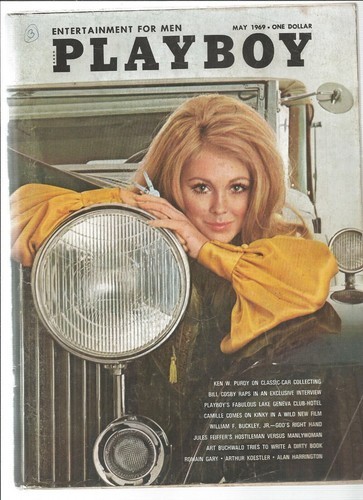 Playboy Magazine May 1969 Camille Classic Cars Vg