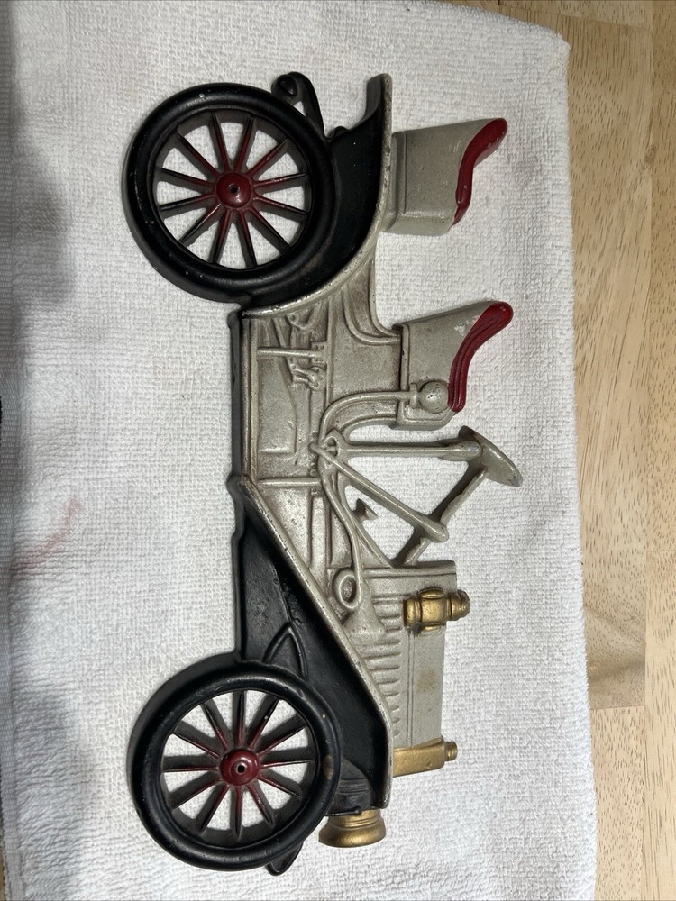 MIDWEST Cast Iron Car Wall Decor Hanging Plaque 1910 Buick Vintage