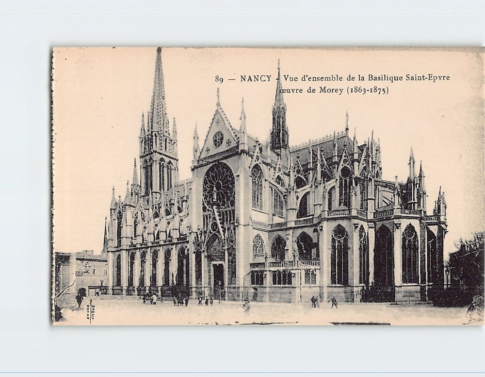 Postcard Vue d ensemble de la Basilique Saint Epvre Nancy France