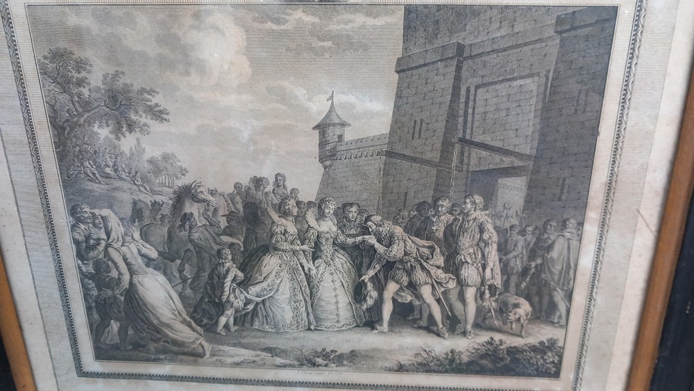 Borel Dambrun Henry IV Catherine De Médicis Pelicier 1790 Engraving 18th Century