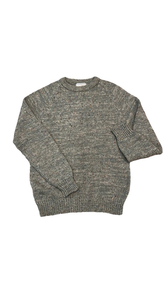 Boundary Waters Men’s Acrylic Wool Blend Sweater Vintage Size Large Gray