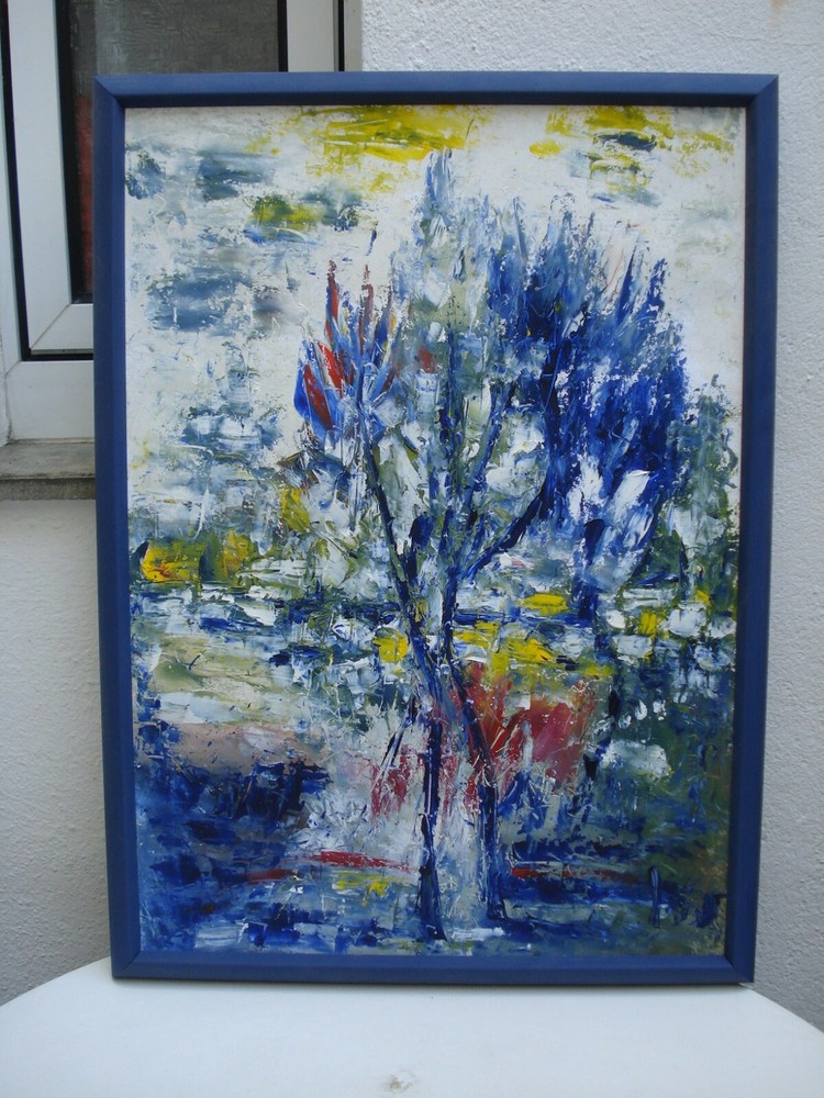 Abstract Art Oil Painting Framed 
