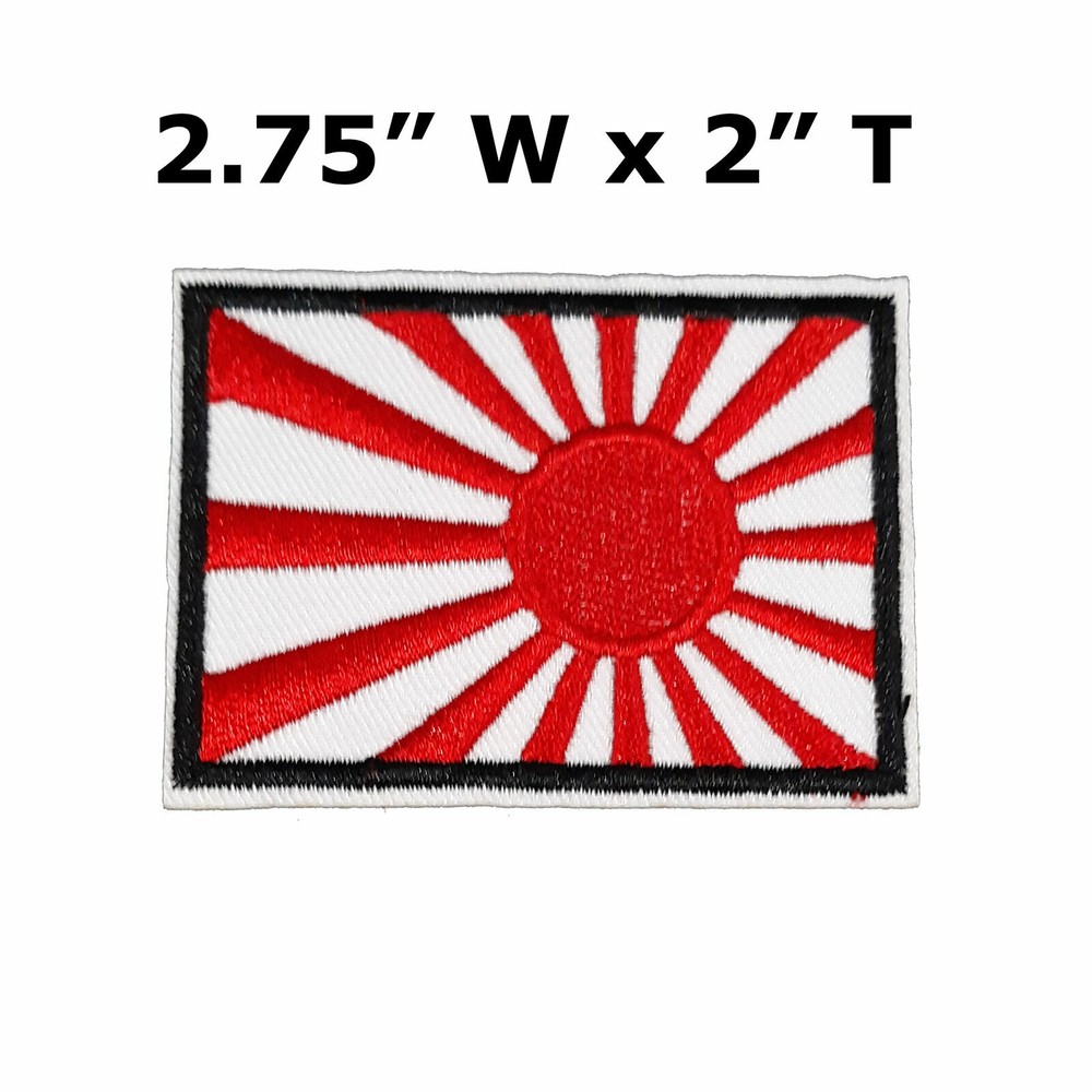 JAPAN FLAG embroidered iron-on PATCH JAPANESE EMBLEM applique Nippon-koku NEW
