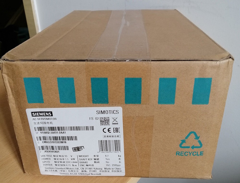 New 1FL6052-2AF21-2AG1 Servo Motor 1FL6052-2AF21-2AG1 FREE UPS #A6-37
