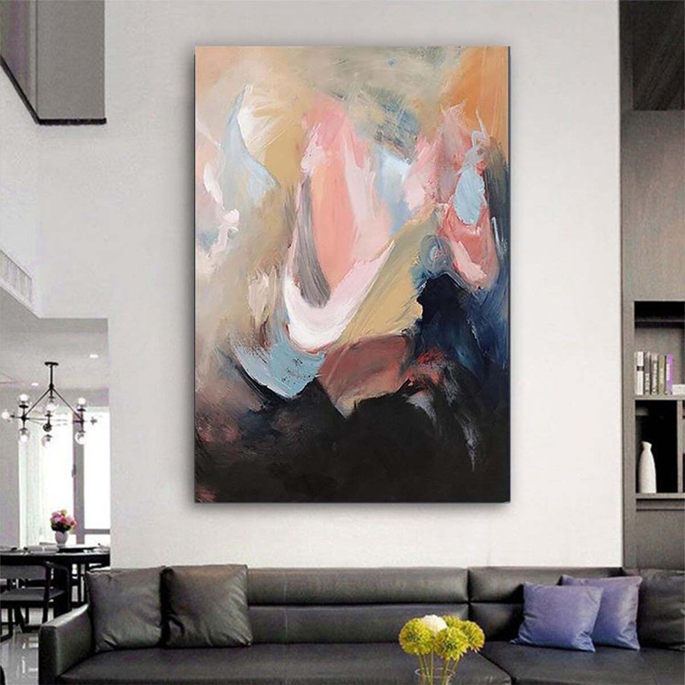 Home Aesthetics Decor Image Modern Abstract Handmade Oil Painting Wall Art
