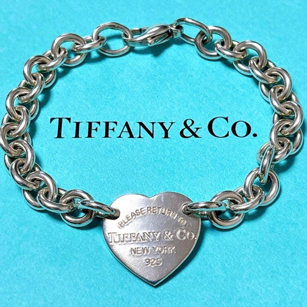 Tiffany Return to Heart Bracelet 19cm Sterling Silver SV925 New