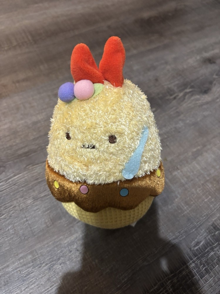 Sumikko Gurashi Ebifurai no shippo Ice Cream Treat Plush Stuffed Toy 8”