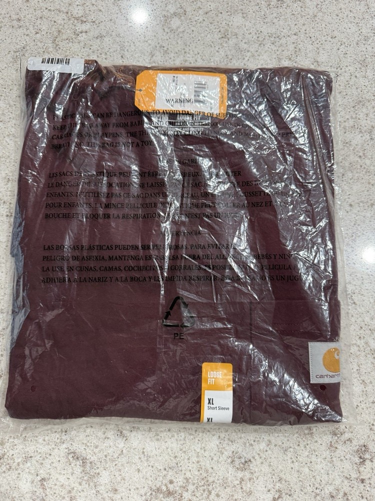 Carhartt Loose Fit Heavyweight Short-Sleeve Men's Pocket T-Shirt - XL, Port K87