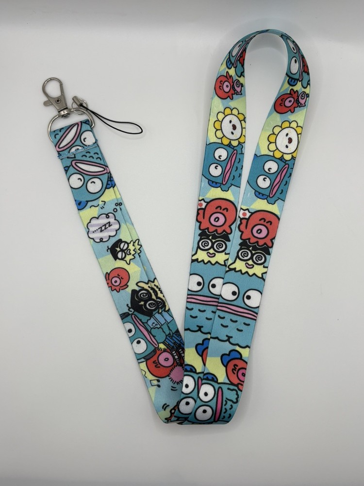 New Sanrio Hangyodon Lanyard/  Keychain Badge Card Holder