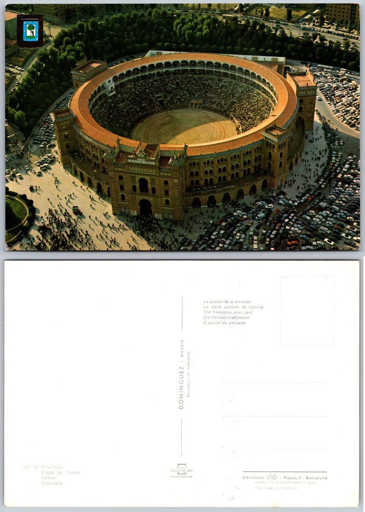 Continental Plaza De Toros Barcelona Postcard