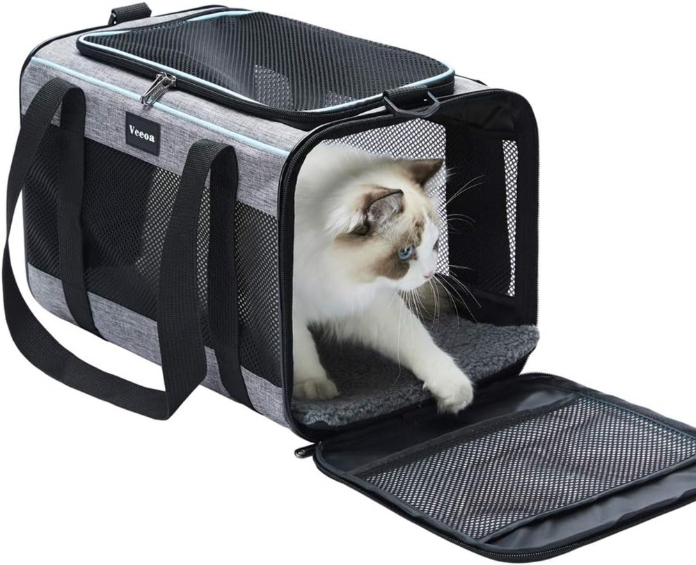 Soft-Sided Pet Carrier Cat Dog Bag Up to 16 Lbs